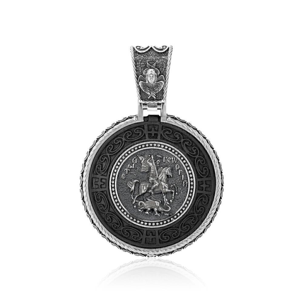 Купить Образ из серебра "Святой Георгий Победоносец" (95811)
